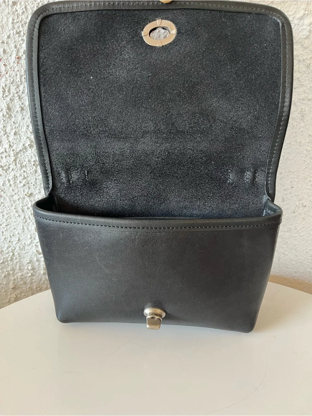 Vintage COACH 9924 black casino bag with nickel hardware y2k made in USA 2000